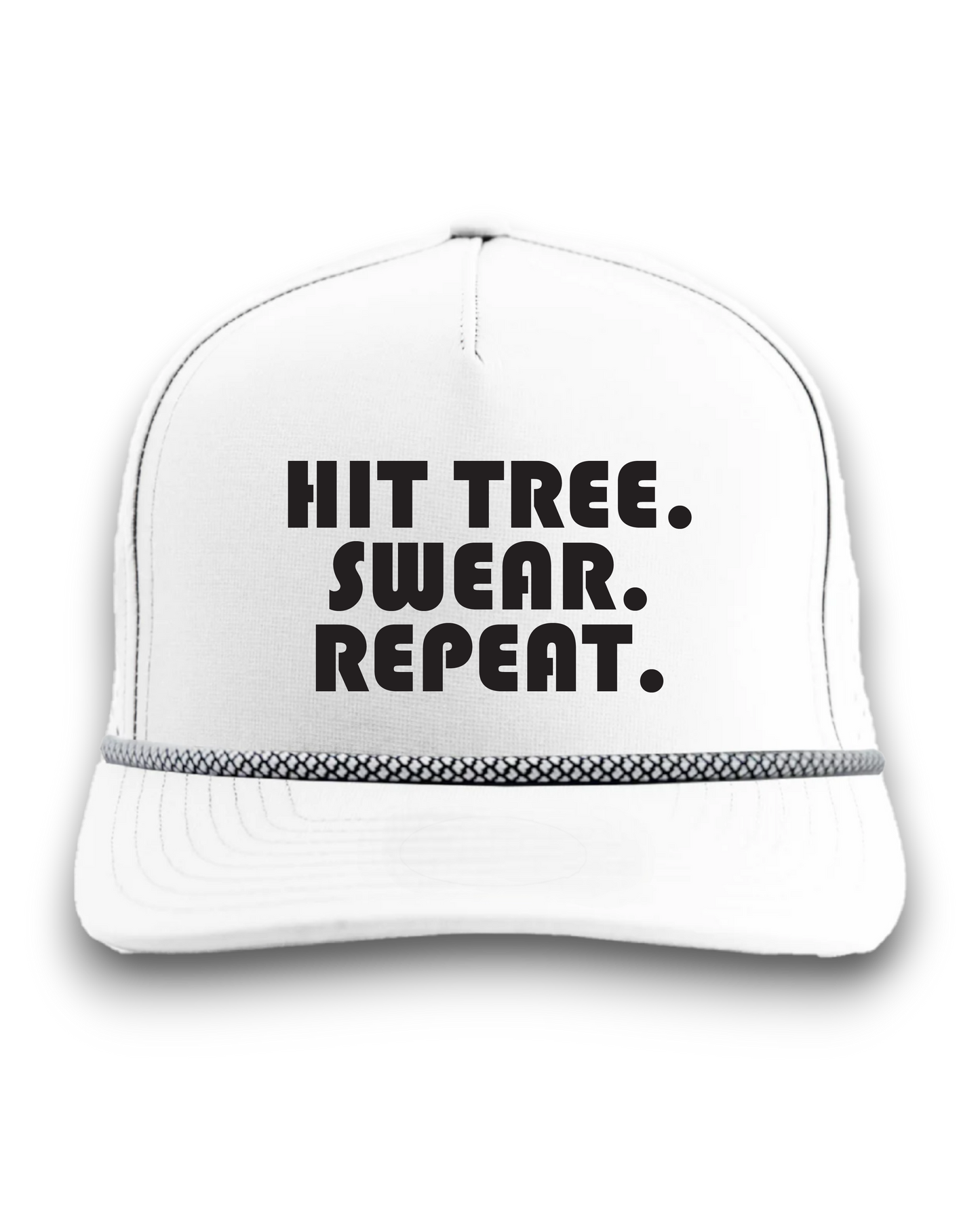 Hit Tree. Swear. Repeat - Premium Water Resistant Rope Hat