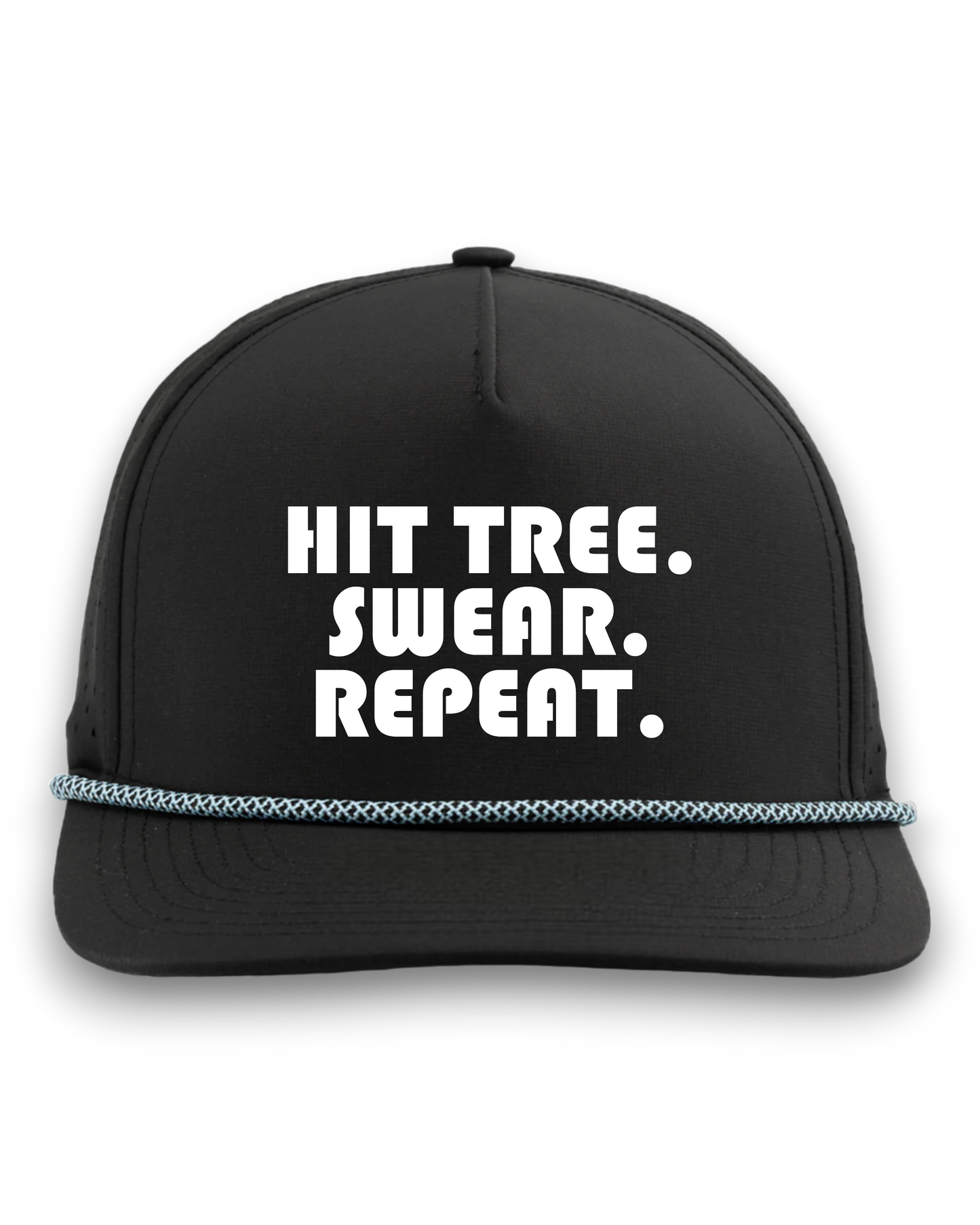 Hit Tree. Swear. Repeat - Premium Water Resistant Rope Hat