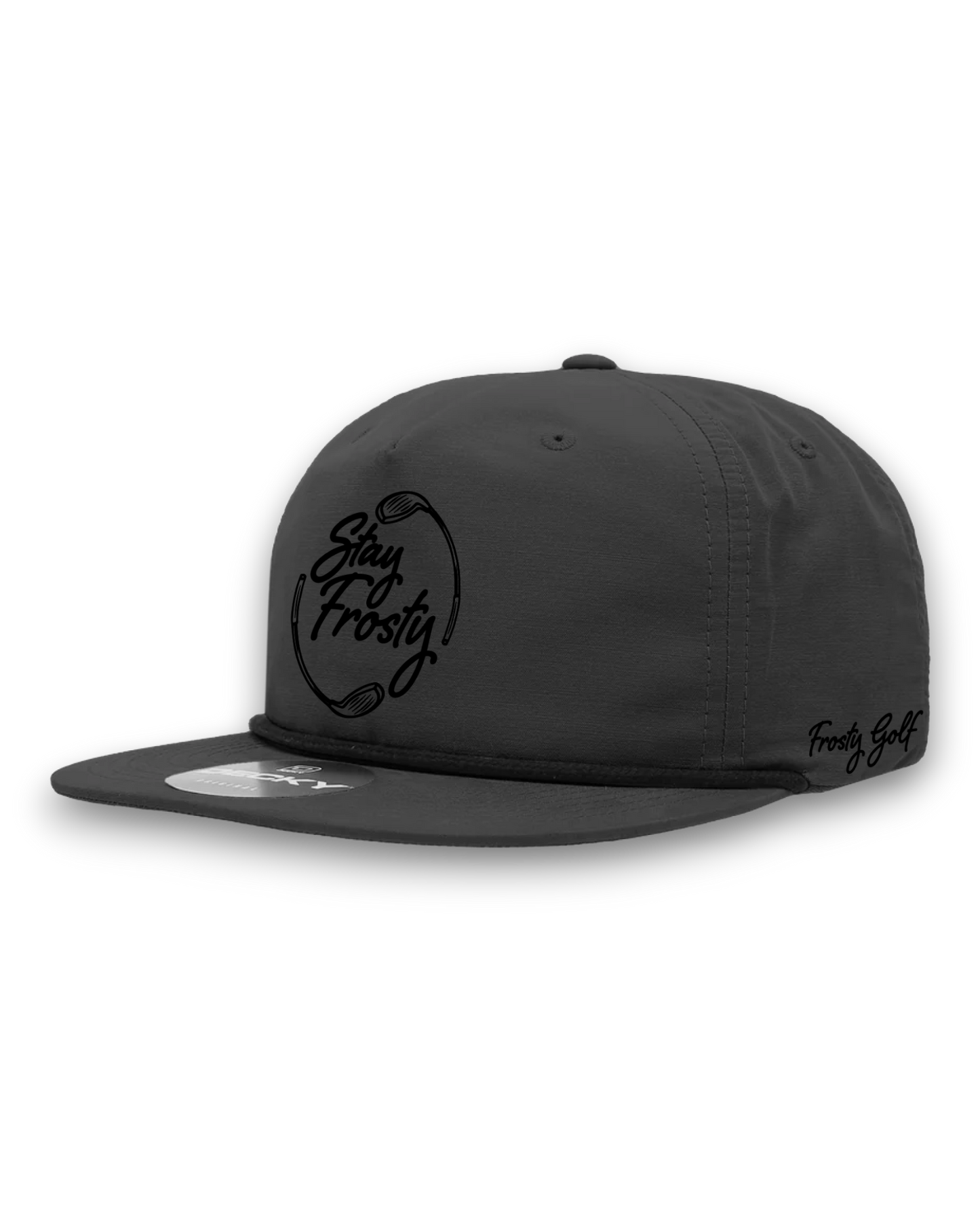 Stay Frosty - Water Resistant Camper Hat - Charcoal/Black