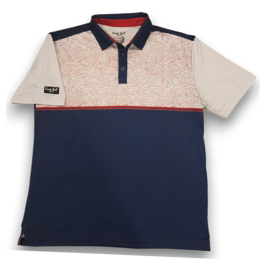 High Performance Polo - Red White & Bogeys